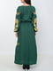 Платье-вышиванка зеленое | 5934084 | фото 6