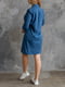 Платье-вышиванка синее | 5934101 | фото 4