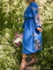 Платье-вышиванка синее | 5934142 | фото 3