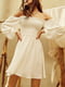 Платье А-силуэта белое | 5934254 | фото 3