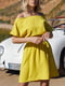 Сукня А-силуету гірчичного кольору | 5934261 | фото 6