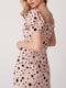 Платье А-силуэта бежевое в горошек | 5934264 | фото 9
