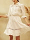 Платье А-силуэта молочного цвета | 5934268 | фото 10