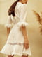 Платье А-силуэта молочного цвета | 5934268 | фото 11