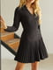 Платье А-силуэта черное | 5934307 | фото 6