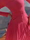 Платье А-силуэта малинового цвета | 5934363 | фото 2
