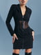 Платье-жакет черное с корсетной вставкой | 5934509 | фото 2