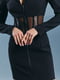 Платье-жакет черное с корсетной вставкой | 5934509 | фото 4