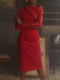 Платье-футляр красное | 5934544 | фото 3