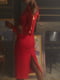 Платье-футляр красное | 5934544 | фото 7
