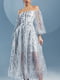 Платье вечернее серебристого цвета | 5934561 | фото 4