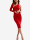 Платье-футляр красное | 5934564 | фото 8