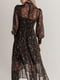 Сукня А-силуету чорна в принт | 5934227 | фото 6