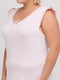 Рубашка ночная бело-розовая с принтом | 5934626 | фото 3