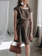 Платье А-силуэта коричневое | 5936166 | фото 2
