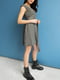 Сукня А-силуету сіра | 5936167 | фото 3