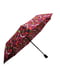 Зонт бордовый в принт | 5937697 | фото 3