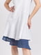 Сукня А-силуету біло-синя | 5938133 | фото 2