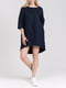 Сукня А-силуету темно-синя | 5938141 | фото 4
