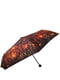 Зонт механический черно-оранжевый с принтом | 5746876 | фото 2