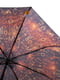 Зонт механический черно-оранжевый с принтом | 5746876 | фото 3