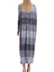 Сукня А-силуету сіра в смужку | 5938251 | фото 2