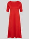 Платье А-силуэта красное | 5939614