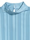 Блуза блакитна у смужку | 5939547 | фото 2