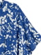 Блуза синяя с цветочным принтом | 5947692 | фото 3