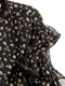 Блуза черная в цветочный принт | 5947776 | фото 2