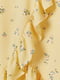 Юбка широкая желтая в цветочный принт | 5947907 | фото 2