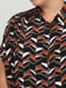 Блуза цвета хаки с принтом | 5947920 | фото 4