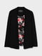 Блуза черная с цветочным принтом | 5948150 | фото 3