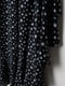 Платье А-силуэта черное в принт | 5948511 | фото 2