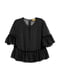 Блуза черная в горох | 5948613