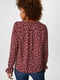 Блуза бордовая с цветочным принтом | 5948896 | фото 2