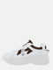 Кросівки білі з леопардовим принтом | 5952289 | фото 2
