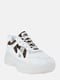 Кросівки білі з леопардовим принтом | 5952289 | фото 3