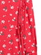 Платье А-силуэта красное в горох и цветочный принт | 5952829 | фото 2