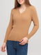 Пуловер кофейного цвета | 5953288