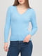 Пуловер голубой | 5953292