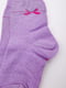 Носки сиреневого цвета с принтом | 5953689 | фото 3