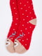 Шкарпетки червоні в принт | 5953700