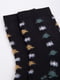 Носки черные в принт | 5953703 | фото 3