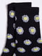 Шкарпетки чорні в квітковий принт | 5953712 | фото 3