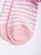 Шкарпетки персикового кольору в смужку | 5953717 | фото 2