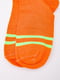 Шкарпетки помаранчевого кольору в смужку | 5953737 | фото 2