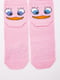 Шкарпетки рожеві з принтом | 5953745 | фото 2