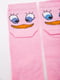 Шкарпетки рожеві з принтом | 5953745 | фото 3