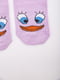 Шкарпетки бузкового кольору з принтом | 5953746 | фото 2